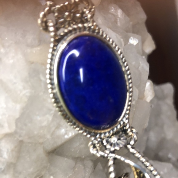 NWOT Carolyn Pollack Sterling Silver Brass Genuine Blue Lapis Gemstone Bracelet - Picture 5 of 9